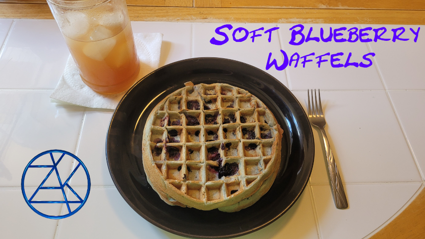 Soft Blueberry Waffels